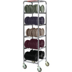 Thumbnail image #1 for Dinex SmartTherm DXIBDRS90 Stainless Steel Drying & Storage Rack for Induction Bases, Holds 90, 5-Inch Casters