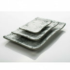 Thumbnail image #2 for G.E.T. Endure 15005062006 Small Rectangular Melamine Platter, Pebble Gray, 5.3 x 3.9 x 0.8 in Case of 12