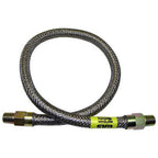 Thumbnail image #1 for AllPoints Foodservice Parts & Supplies Dormont 321007 Heavy-Duty Stainless Steel Gas Hose, 3/4" NPT x 48"