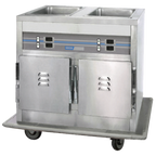 Thumbnail image #1 for SecoSelect Foundation Series CW2 Mobile Hot Food Serving Cart, 35-1/2"W, 2 Top Heated Wells, 2 Lower Heated Compartments, Electronic