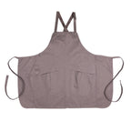 Thumbnail image #1 for Chef Works Largo ABN01-MSH-0 Bib Apron, 31"L x 38"W, Adjustable/Removable Neck Straps, 65/35 Poly/Cotton, Mushroom