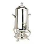Thumbnail image #1 for Eastern Tabletop Queene-Anne 3205QAB 5-Gallon Coffee Urn with Tower-Style Lid, Brushed Stainless Steel, Canned Heat