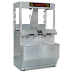 Thumbnail image #1 for Gold Medal 2785-00-051 Electric Popcorn Staging Cabinet & Self-Serve Dispenser, Floor Model, Stainless Steel, Pushbutton