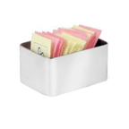 Thumbnail image #1 for Eastern Tabletop Classic 7350RD Sugar Packet Holder, Rounded Edge, Stainless Steel