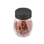 Thumbnail image #1 for TableCraft Products 10327 Glass Spice Shaker, 6 oz, Black Flip-Top Plastic Lid Case of 12