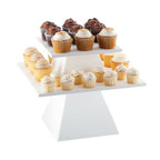 Thumbnail image #2 for Cal-Mil 1917-2-15 Square Acrylic Pedestal Riser, White, 14-1/2"W x 14-1/2"D x 8"H