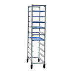Thumbnail image #1 for New Age 1348 Mobile Aluminum Platter Rack, 10-Capacity, End-Loading, for 12" x 30" Platters