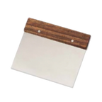 Thumbnail image #1 for Browne USA Foodservice 574264 Dough Scraper, 4 x 6 in, Stainless Steel Blade, Hardwood Handle