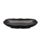 Thumbnail image #1 for CAC China MLRT-W12-MK Rectangular Melamine Platter, 20 oz., 10 x 6-1/4 x 1-5/8, Matte Black Case of 4 Dozen