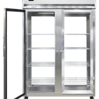 Thumbnail image #1 for Continental Refrigerator 2RNPT-GD-GD Two-Section Pass-Through Reach-In Refrigerator, Full-Height Glass Doors, Top-Mounted Self-Contained Refrigeration