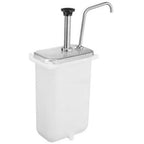 Thumbnail image #1 for AllPoints Foodservice Parts & Supplies Server 263755 Stainless Steel Condiment Pump, 1 oz Stroke, for 10-Inch Deep Fountain Jar