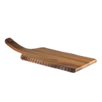 Thumbnail image #2 for Steelite International Creations Wood 6525TW305 Rectangular Wood Serving Board with Handle, 16" x 6.5"