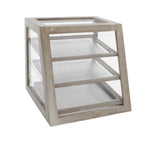 Thumbnail image #1 for Cal-Mil Aspen 3432-S-110 Ambient Pastry Display Case, 3 Slanted Tiers, Stainless Steel, 21" W x 21.5" D x 21.5" H