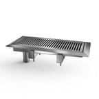 Thumbnail image #1 for NBR Equipment TP-12 12-Inch Stainless Steel Drop-In Urn Trough with Drip Plate