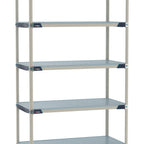 Thumbnail image #1 for Metro MetroMax i MX-1830F-86-S5 Add-On Solid Polymer Shelving Unit, 5-Tier, 18"D x 30"W x 86"H