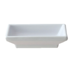 Thumbnail image #1 for Thunder Group Classic 19001WT 2 oz White Melamine Sauce Dish, 3-3/4" x 2-1/2" Case of 12 Dozen