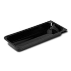 Thumbnail image #1 for Steelite International Delfin, Supermarket DFIRC158210 Rectangular Acrylic Tray Insert, Black, 15"W x 8"D x 2"H