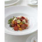 Thumbnail image #2 for Vertex China Rubicon RB-DR China Sauce Dish, 3-7/8-Inch Round, 2 Compartments, Polished Foot Case of 6 Dozen