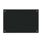 Thumbnail image #1 for AARCO Products 6BKGB2436NT Black Tempered Glass Markerboard, Frameless, 24 x 36 Inch