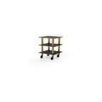 Thumbnail image #1 for Steelite International Mogogo, Modular MGCMLX03MBXW 3-Tier Square Modular Buffet Serving Station, 29-1/2" x 29-1/2" x 35"H