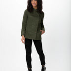Thumbnail image #1 for Chef Works CBN01W-OLI-S Women's Double-Breasted Long-Sleeve Chef Coat, Olive, Small