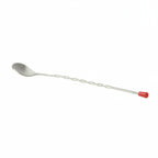 Thumbnail image #1 for Libertyware TBS12 12" Twisted Stainless Steel Bar Spoon with Red Knob Case of 240