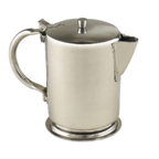 Thumbnail image #1 for Alegacy Foodservice Products S825 32 oz Stainless Steel Coffee Pot with Lid and Gadroon Base