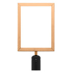 Thumbnail image #1 for AARCO Products Form-A-Line VSF118B Vertical Sign Frame, 8-5/8"W x 11-1/8"H, Polished Brass, Belt Post Mount