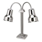 Thumbnail image #1 for Eastern Tabletop 9632 Double Freestanding Heat Lamp Warmer, Stainless Steel, 2 × 250W Bulbs