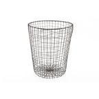 Thumbnail image #1 for G.E.T. Urban Renewal WB-300-MG Round Powder-Coated Iron Serving Basket, Metal Grey, 11-1/2" x 14-4/10" H Case of 6