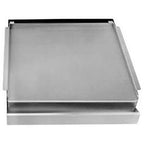 Thumbnail image #1 for AllPoints Foodservice Parts & Supplies 1331003 4-Burner Add-On Griddle Top Cover, 23", Removable Stainless Steel Grease Drawer
