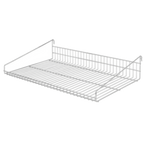 Thumbnail image #1 for 1880 Hospitality Focus Foodservice FWMGMS3019CH Wall-Mounted Wire Shelf, Grid Mount, 29"W x 19"D, Chromate Finish, NSF Case of 4