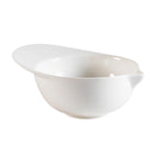 Thumbnail image #1 for CAC China Accessories BH-4 Porcelain Cap-Shape Soup Bowl, 1 oz., 3-1/2"L x 2-3/4"W x 1-1/2"H Case of 4 Dozen