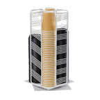 Thumbnail image #1 for Cal-Mil Portland 4104-15 Revolving Cup and Lid Organizer, Wire, White, 8-3/4"W x 8-3/4"D x 17-3/4"H
