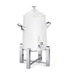 Thumbnail image #1 for Steelite International DW Haber, Tempo DW45KWTSS Coffee Chafer Urn Tower, 5 Gallon, White/Stainless Steel