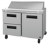 Thumbnail image #5 for Hoshizaki Steelheart SR48B-12D2 48-Inch Two-Section Sandwich Top Prep Refrigerator with 1 Door and 2 Drawers