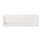 Thumbnail image #2 for Thunder Group GN1221W 2/4 GN Melamine Food Pan, 1-1/2" Deep, White Case of 24