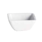 Thumbnail image #1 for TableCraft Products Saferfoods RAMS2W 2 oz Square Ribbed White Melamine Ramekin Case of 12