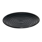 Thumbnail image #1 for G.E.T. Milano ML-83-BK . . Round Black Melamine Plate, 12-1/2" Diameter, Rolled Edge Case of 12