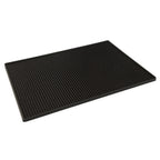 Thumbnail image #1 for Browne USA Foodservice 57486702 Rectangular Rubber Bar Mat, 18"L x 12"W, Black