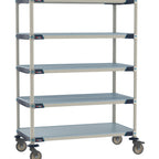 Thumbnail image #1 for Metro MetroMax i MX-2472GF-68-M5 Mobile Polymer Shelving Unit, 5-Tier, 24"D x 72"W x 68"H
