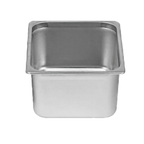 Thumbnail image #1 for Thunder Group STPA3126 1/2 Size Solid Steam Table Pan, 6" Deep, Anti-Jam, 24 Gauge Stainless Steel Case of 12