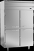 Thumbnail image #5 for Beverage-Air P-Series Two-Section Reach-In Refrigerator with 4 Lockable Half Solid Doors, 6 Shelves, Top-Mounted Self-Contained Refrigeration, 44.57 Cu. Ft.