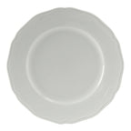 Thumbnail image #1 for Tuxton China Charleston SCA-122 Porcelain Dinner Plate, 12-1/4-Inch Round, Scalloped Edge, Medium Rim 1 Dozen
