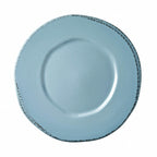Thumbnail image #1 for Libbey Farmhouse FH-503H Porcelain Blue Hen Plate, 10-1/2-Inch Round, Wide Rim