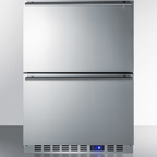 Thumbnail image #5 for Summit Commercial SPFF51OS2D Outdoor Two-Drawer Undercounter Freezer, Stainless Steel, 3.54 Cu. Ft., Built-In or Freestanding