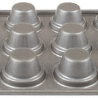 Thumbnail image #2 for JB Prince Chicago Metallic M492 12-Cup Crown Muffin Pan, Aluminized Steel, Coated, 18" x 13"