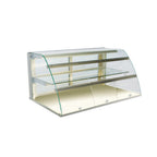 Thumbnail image #1 for RPI Industries Vienna VIDD3-20-R-CV-FD Dry Countertop Pastry Display Case, 44-1/4"W, Self-Service, Curved Tempered Glass, Front Flip-Up Doors