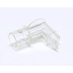 Thumbnail image #1 for AllPoints Foodservice Parts & Supplies 281878 Plastic Condiment Dispenser Connector, 5/8" OD x 3/8" ID x 2-5/32"L x 1"W, NSF