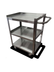 Thumbnail image #4 for Steel Works Stainless 3-Shelf Stainless Steel Bus Cart
